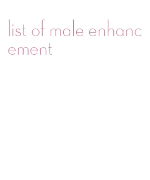 list of male enhancement