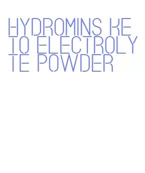 hydromins keto electrolyte powder