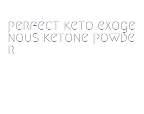 perfect keto exogenous ketone powder