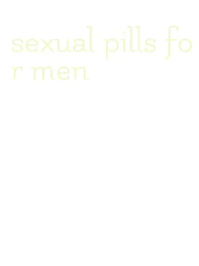 sexual pills for men