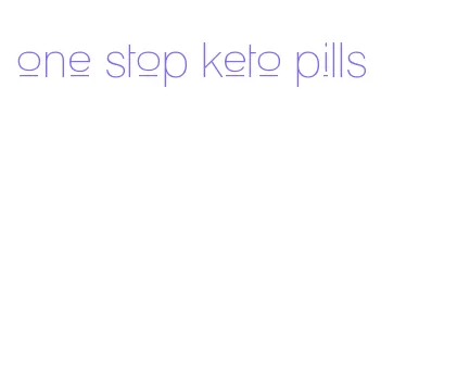 one stop keto pills
