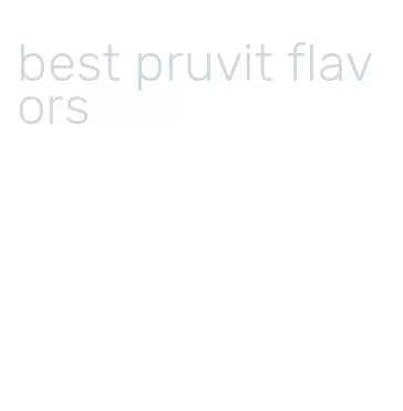 best pruvit flavors