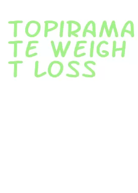 topiramate weight loss