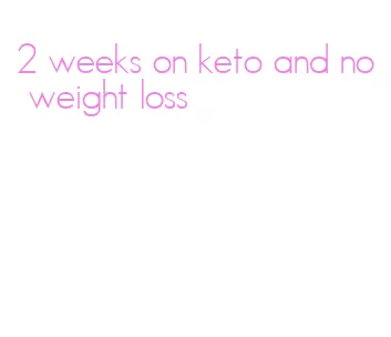 2 weeks on keto and no weight loss