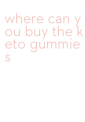 where can you buy the keto gummies