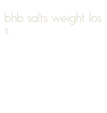bhb salts weight loss