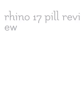 rhino 17 pill review