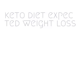 keto diet expected weight loss