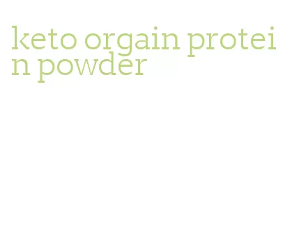 keto orgain protein powder