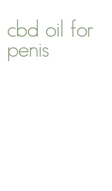 cbd oil for penis