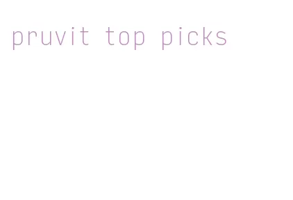 pruvit top picks