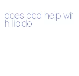 does cbd help with libido