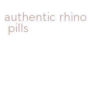 authentic rhino pills