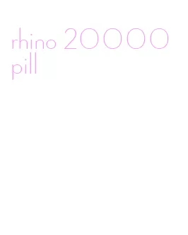 rhino 20000 pill